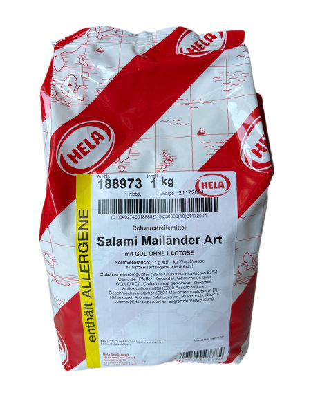 1 kg Hela Gewürzmischung für "Salami Mailänder Art" Rohwurstreifemittel