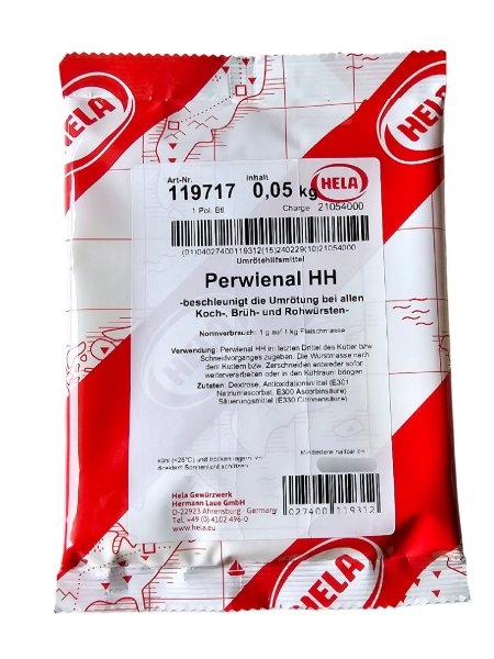 50g Hela Perwinal HH Umrötehilfsmittel für Koch- Brüh und Rohwurst
