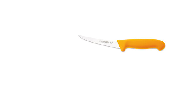 Giesser Ausbeinmesser halbflexibel gebogene Klinge 13cm gelb