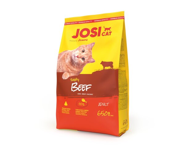 JosiCat Tasty Beef  650g – Katzenfutter mit Rind