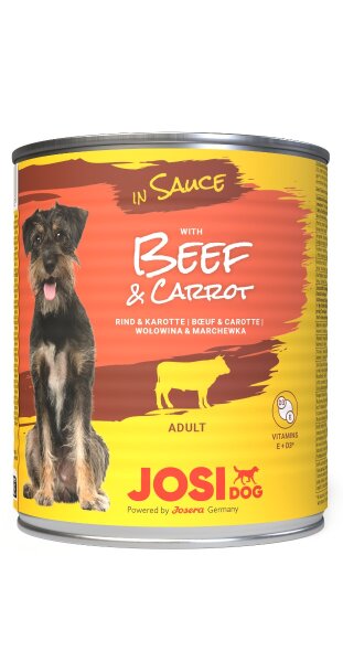 JosiDog Beef & Carrot in Sauce 6 x 830g